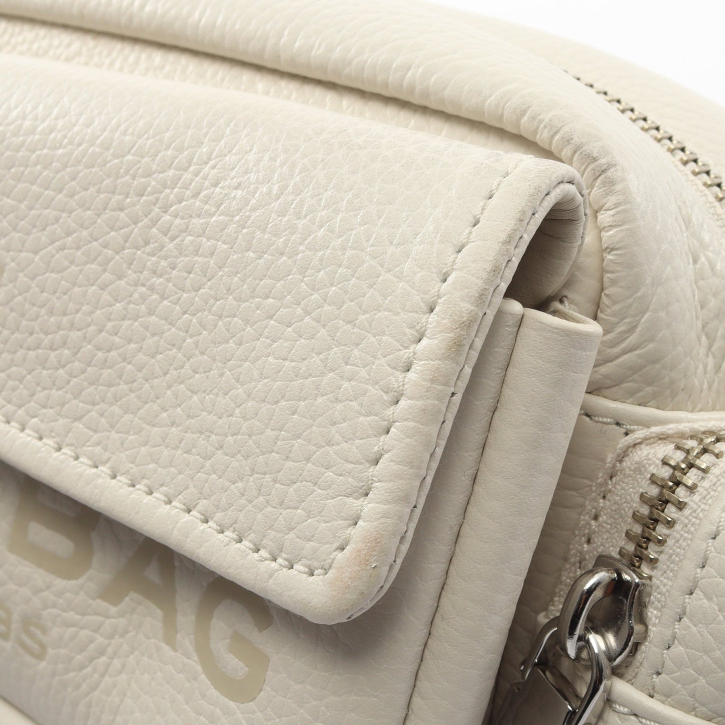THE LEATHER CARGO BAG 2WAY ショルダーバッグ レザー ホワイト マークジェイコブス バッグ MARC JACOBS