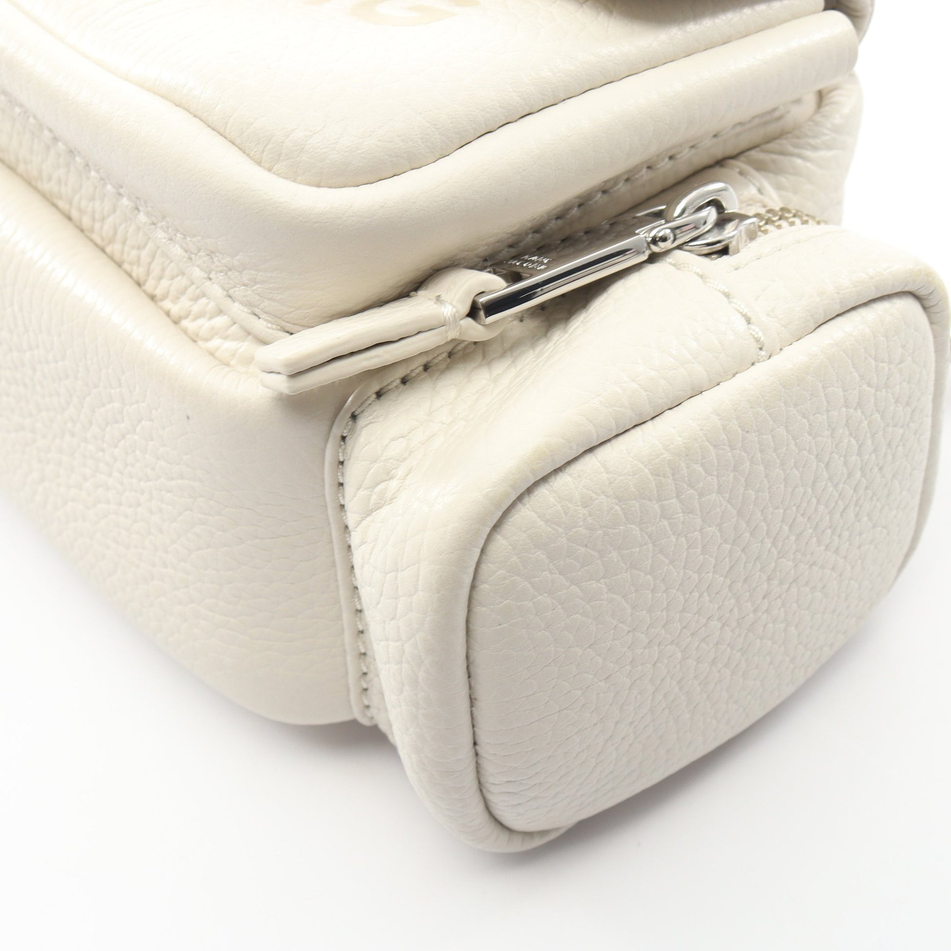 THE LEATHER CARGO BAG 2WAY ショルダーバッグ レザー ホワイト マークジェイコブス バッグ MARC JACOBS