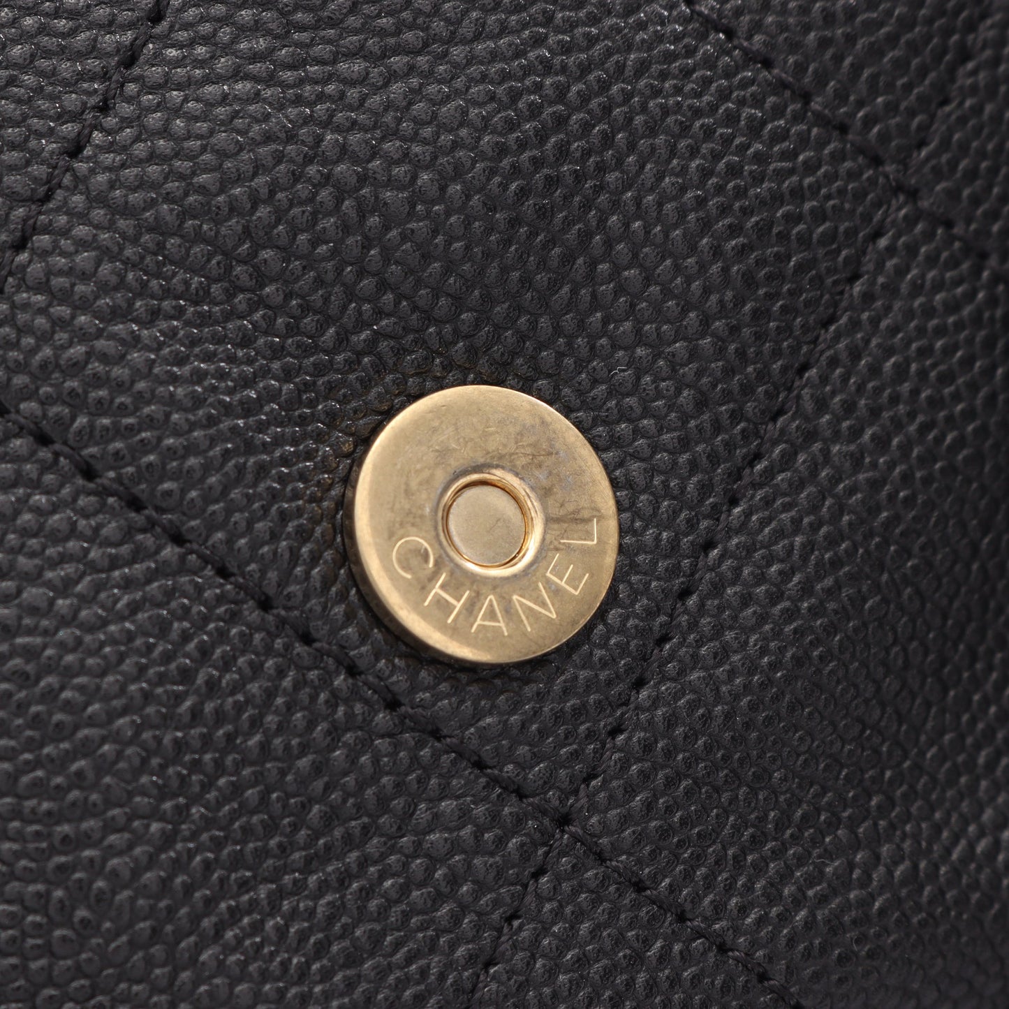 マトラッセ ホーボーバッグ 2WAY ショルダーバッグ ソフトキャビアスキン ブラック ゴールド金具 シャネル バッグ CHANEL