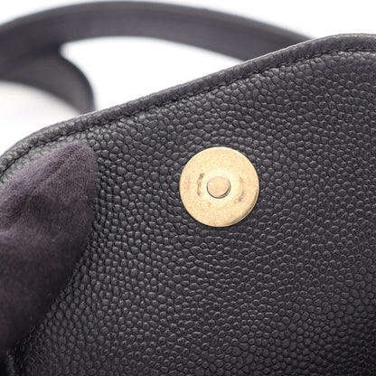 マトラッセ ホーボーバッグ 2WAY ショルダーバッグ ソフトキャビアスキン ブラック ゴールド金具 シャネル バッグ CHANEL