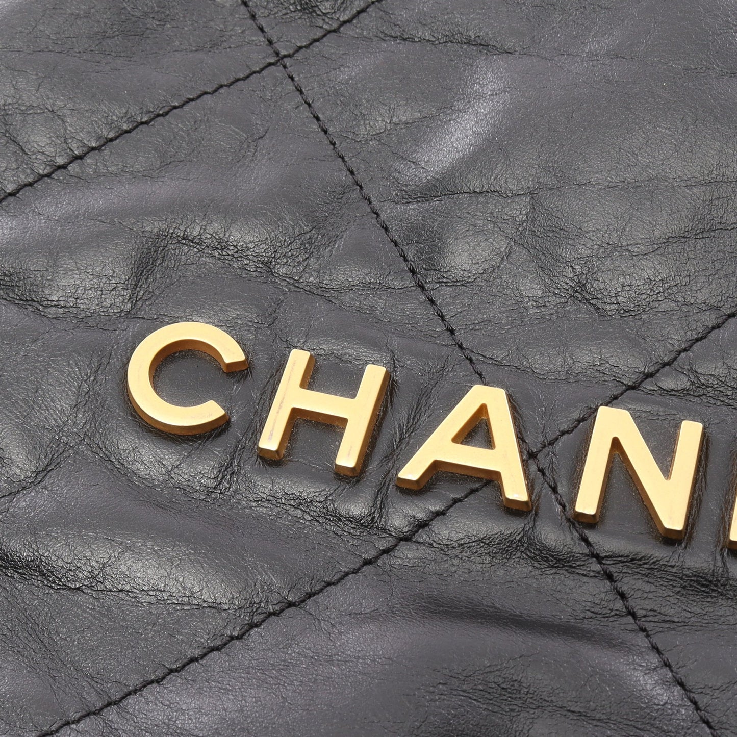 シャネル22 スモール バックパック ナップサック レザー ブラック ゴールド金具 シャネル