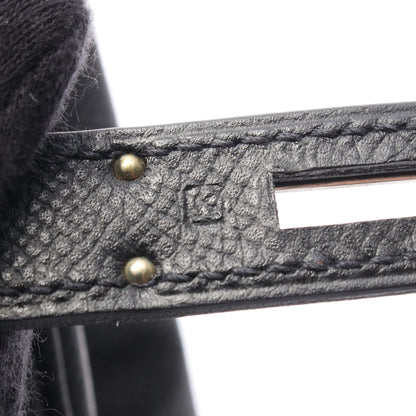 バーキン35 ハンドバッグ ヴォーエプソン ブラック シルバー金具 □K刻印 エルメス