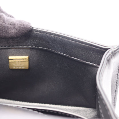 ボーイシャネル トップハンドル フラップ 2WAY チェーンショルダーバッグ レザー ブラック ゴールド金具 シャネル