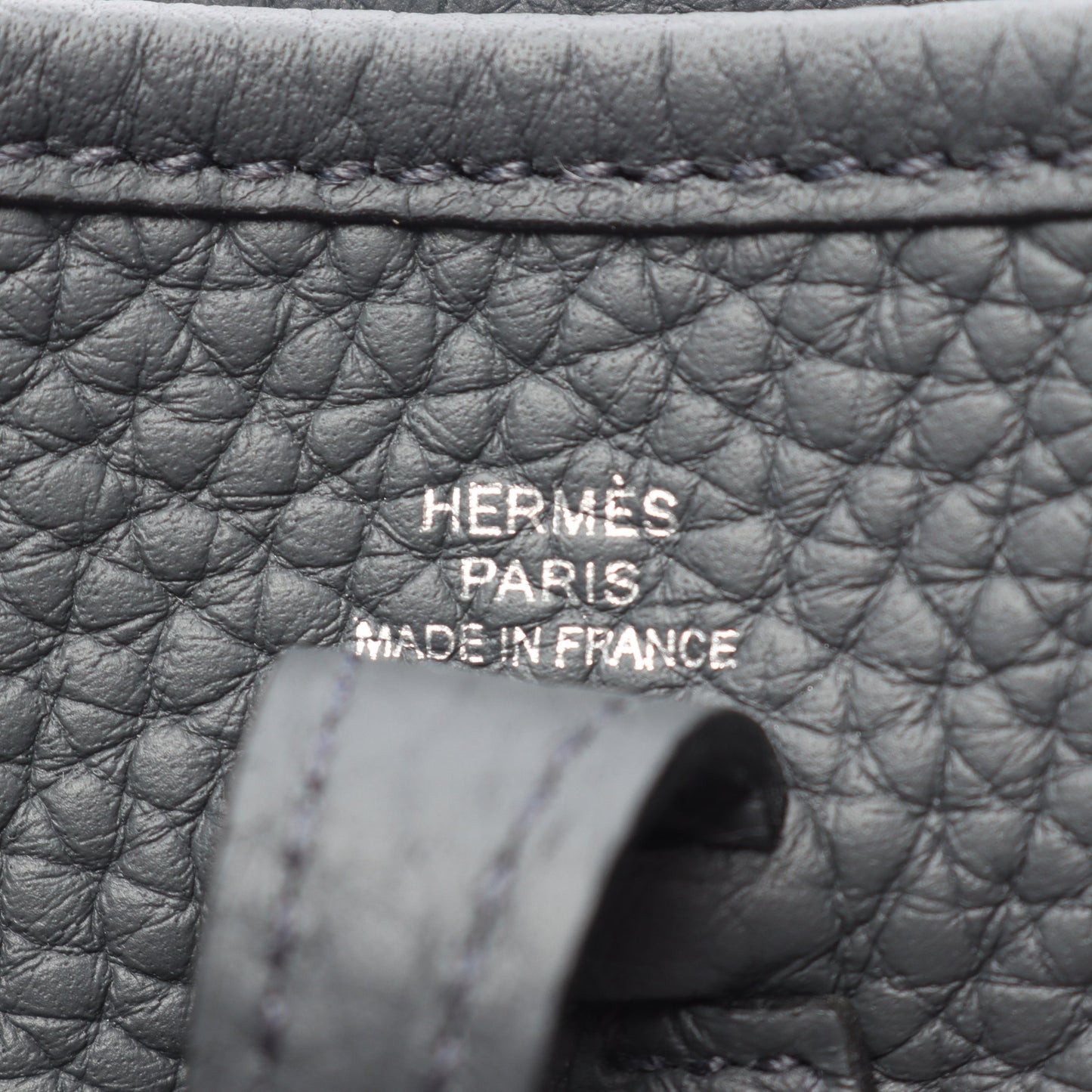 エヴリンアマゾンTPM グリミスティ ショルダーバッグ トリヨンクレマンス グレー シルバー金具 K刻印 エルメス バッグ HERMES