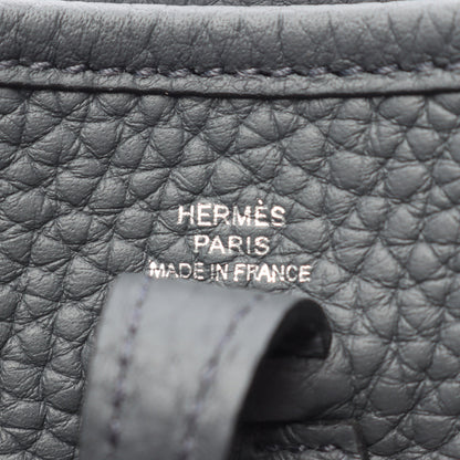 エヴリンアマゾンTPM グリミスティ ショルダーバッグ トリヨンクレマンス グレー シルバー金具 K刻印 エルメス バッグ HERMES