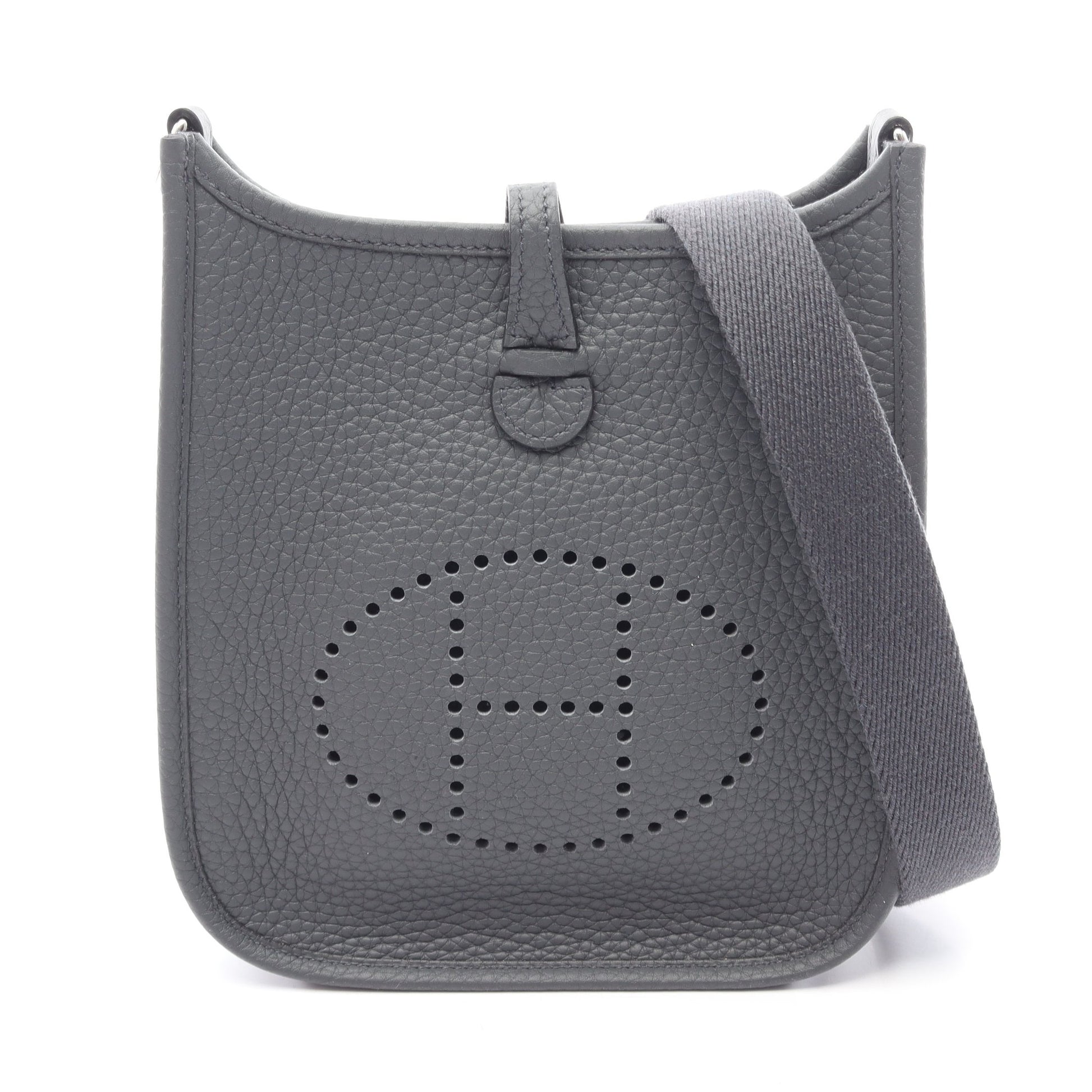 エヴリンアマゾンTPM グリミスティ ショルダーバッグ トリヨンクレマンス グレー シルバー金具 K刻印 エルメス バッグ HERMES
