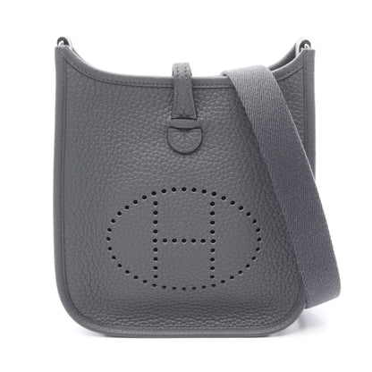 エヴリンアマゾンTPM グリミスティ ショルダーバッグ トリヨンクレマンス グレー シルバー金具 K刻印 エルメス バッグ HERMES