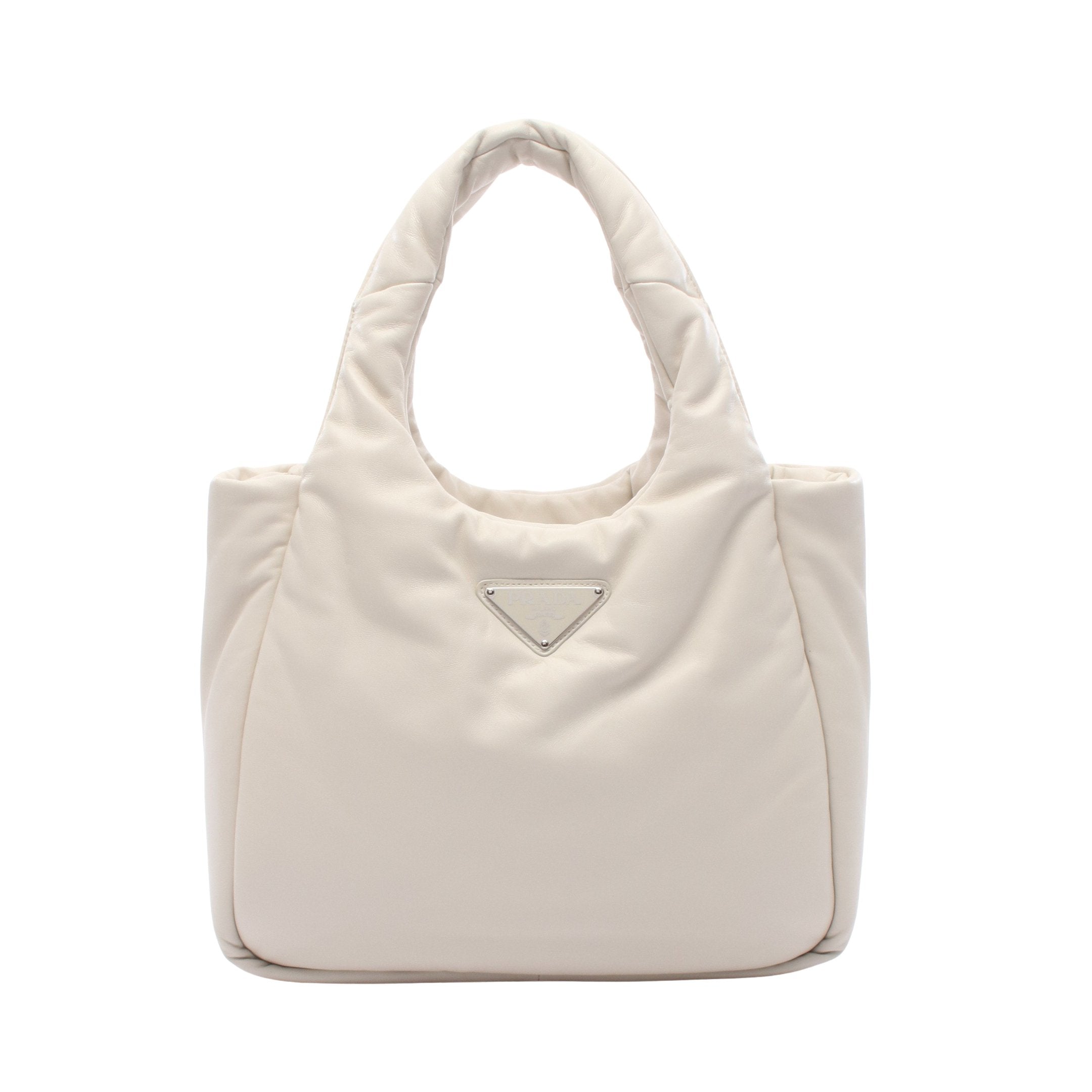 PRADA パデッドナイロン トートバッグ ブルーボンバーショルダーバッグ