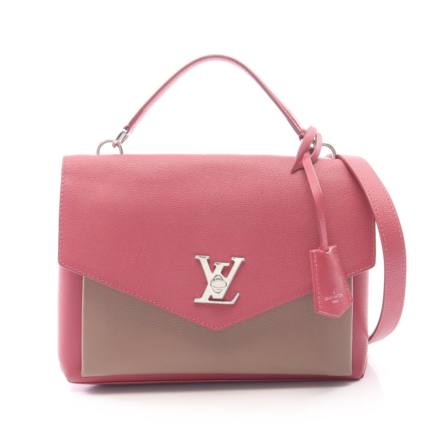マイロックミー サッチェル 2WAY ハンドバッグ レザー ピンクパープル グレーブラウン ルイヴィトン バッグ LOUIS VUITTON