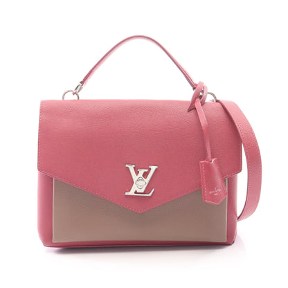 マイロックミー サッチェル 2WAY ハンドバッグ レザー ピンクパープル グレーブラウン ルイヴィトン バッグ LOUIS VUITTON