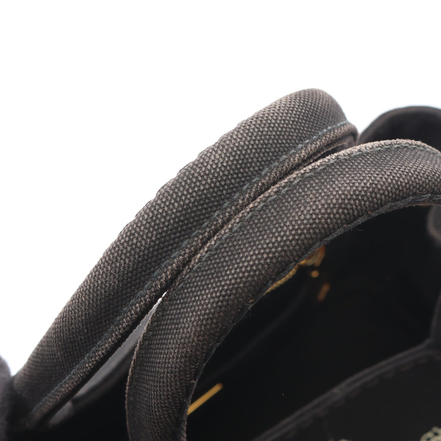 CANAPA カナパ 2WAY ハンドバッグ トートバッグ キャンバス ブラック プラダ