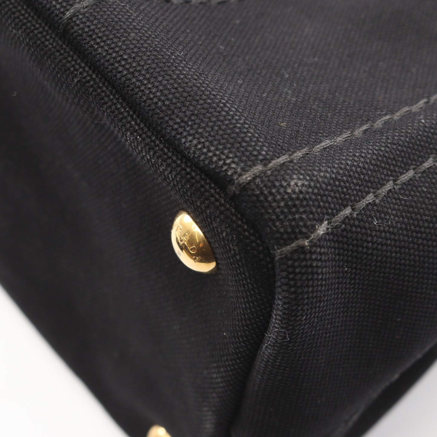 CANAPA カナパ 2WAY ハンドバッグ トートバッグ キャンバス ブラック プラダ