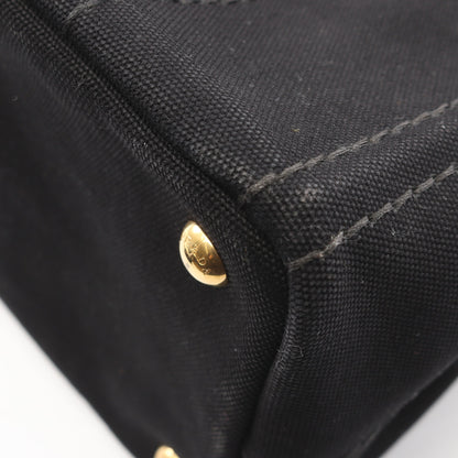 CANAPA カナパ 2WAY ハンドバッグ トートバッグ キャンバス ブラック プラダ