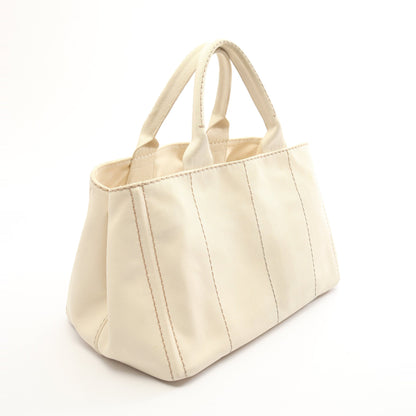 CANAPA カナパ ハンドバッグ トートバッグ キャンバス アイボリー プラダ