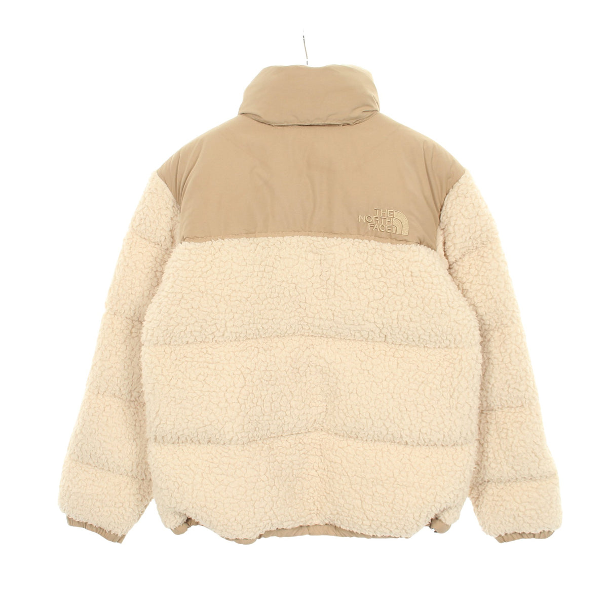SHERPA NUPTSE JACKET 切替 フード付き ダウンジャケット アイボリー カーキブラウン ザノースフェイス