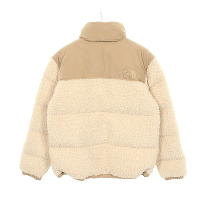 SHERPA NUPTSE JACKET 切替 フード付き ダウンジャケット アイボリー カーキブラウン ザノースフェイス