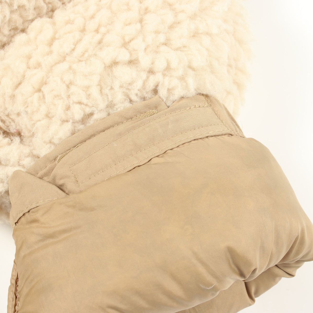 SHERPA NUPTSE JACKET 切替 フード付き ダウンジャケット アイボリー カーキブラウン ザノースフェイス