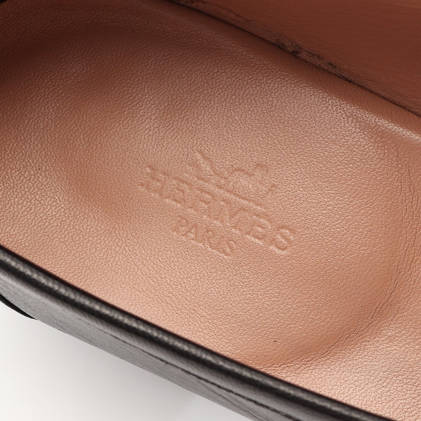 モカシン パリ ローファー レザー ブラック エルメス