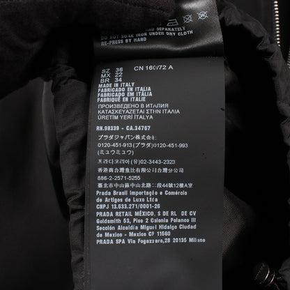 Re-Nylon クロップド ジャケット ナイロン ブラック プラダ