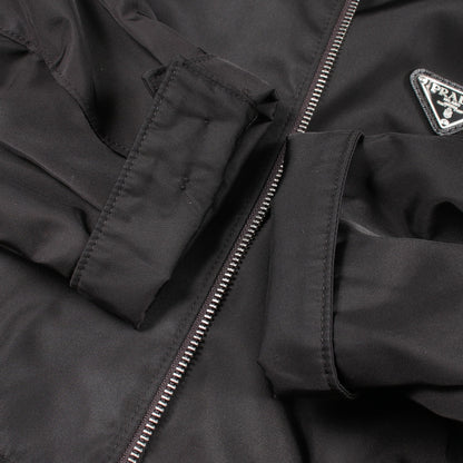 Re-Nylon クロップド ジャケット ナイロン ブラック プラダ