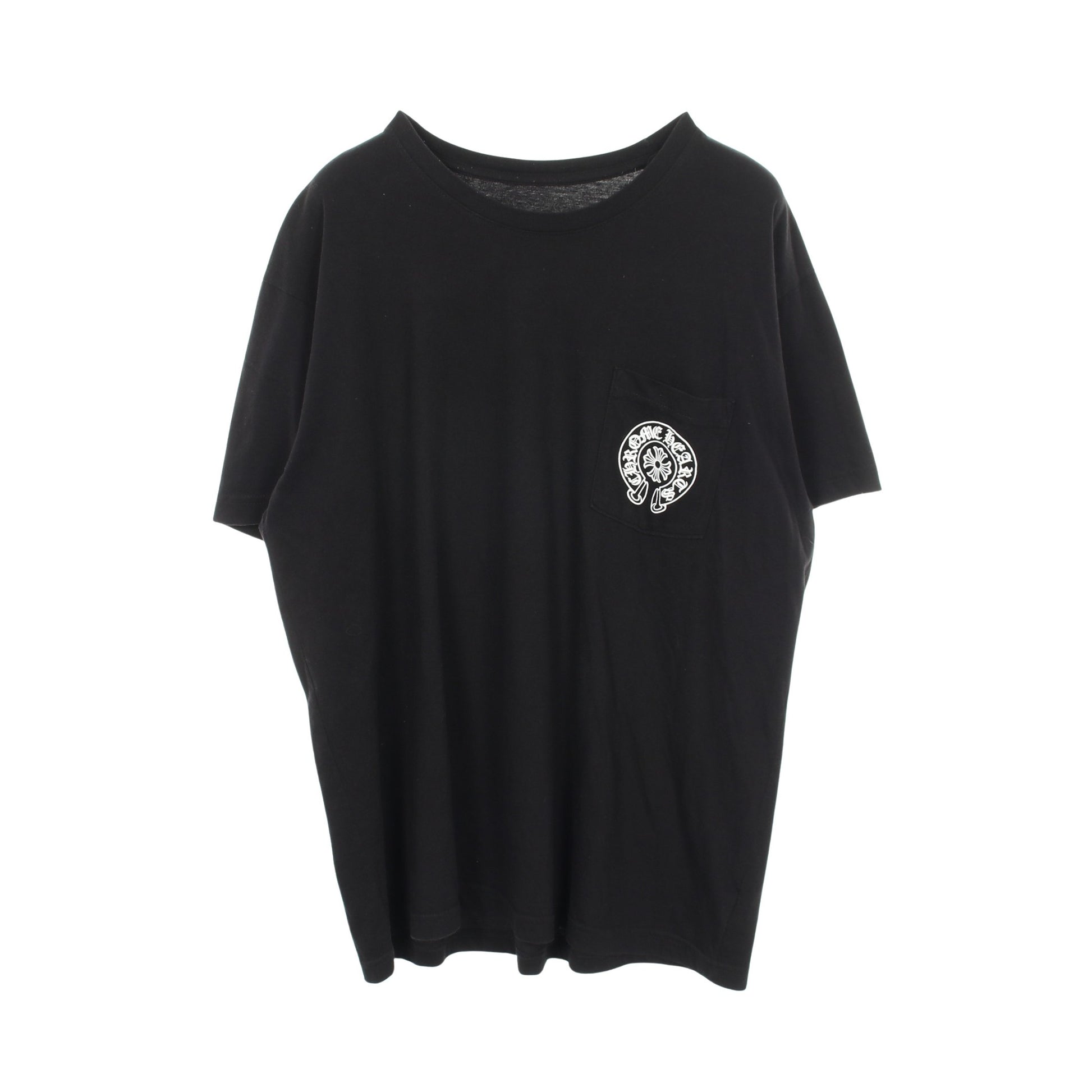 Chrome Hearts × THE HEROES PROJECT ポケット付き 半袖Tシャツ コットン ブラック クロムハーツ トップス Chrome Hearts