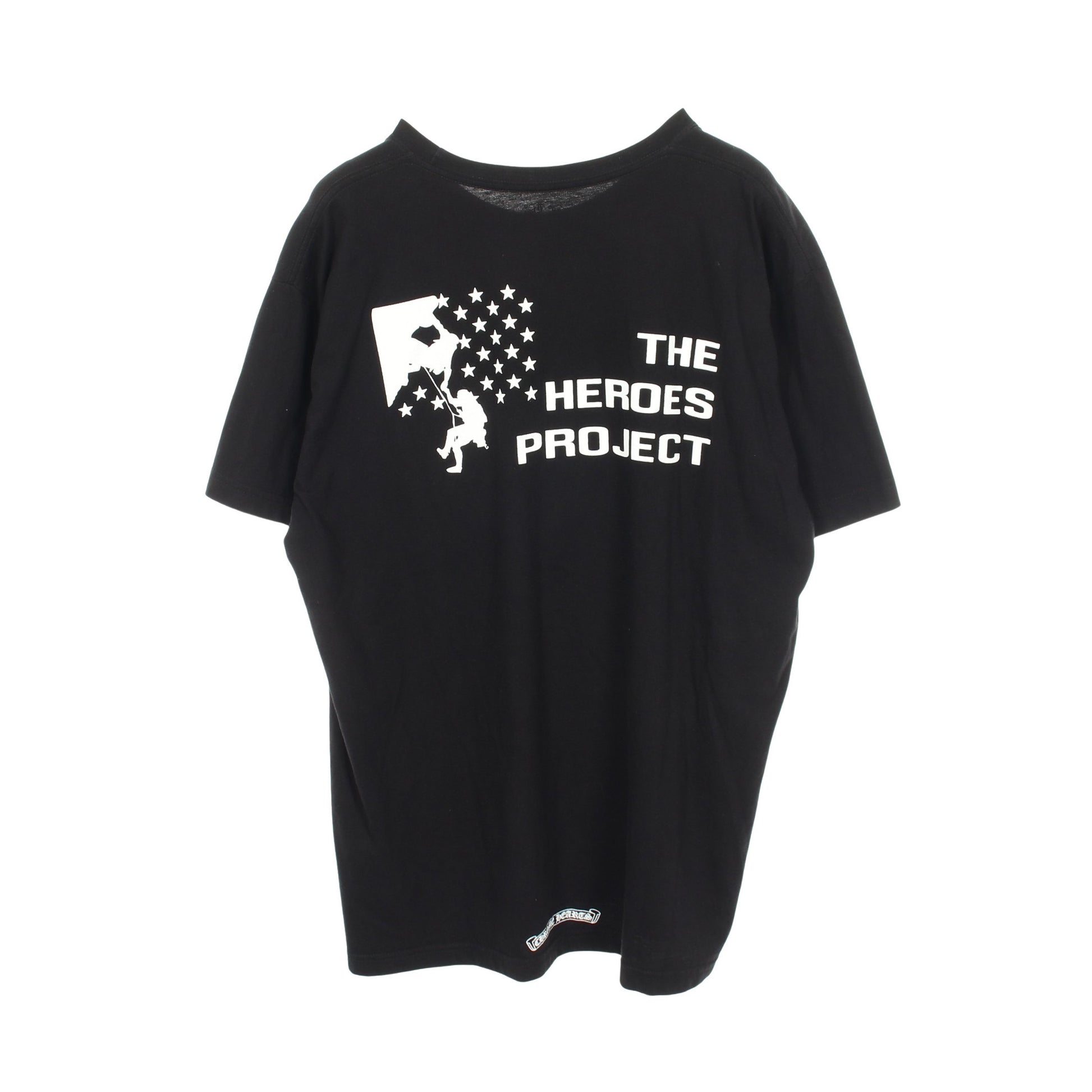 Chrome Hearts × THE HEROES PROJECT ポケット付き 半袖Tシャツ コットン ブラック クロムハーツ トップス Chrome Hearts