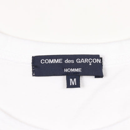 パッチワーク 長袖Tシャツ コットン ホワイト マルチカラー コムデギャルソンオム