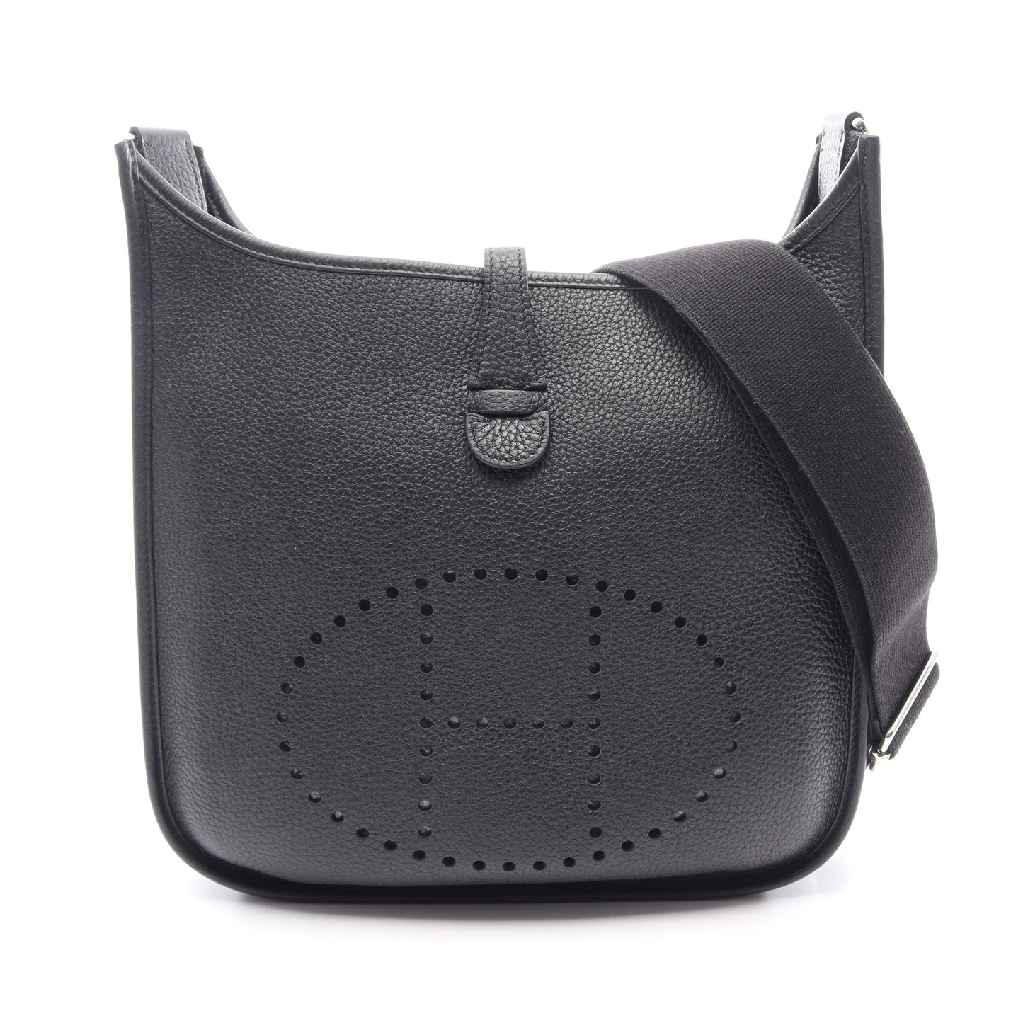 エヴリン 3 トロワ PM ショルダーバッグ トリヨンクレマンス ブラック シルバー金具 Z刻印 エルメス