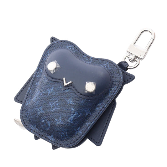 LV オウル オセアン バッグチャーム PVC レザー ネイビー ルイヴィトン