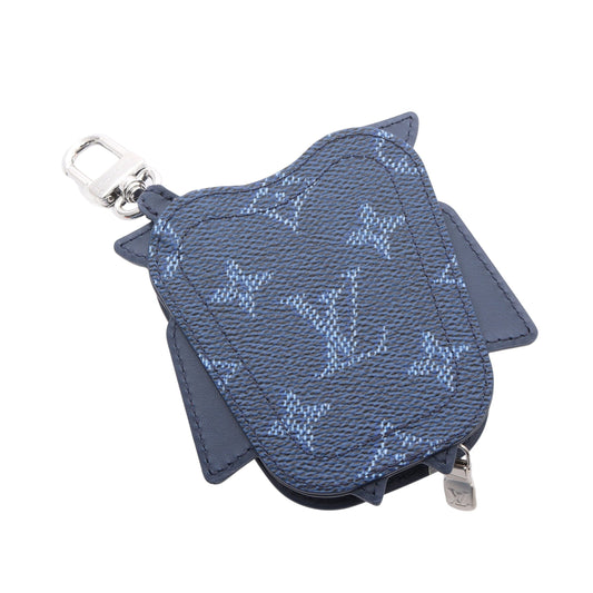 LV オウル オセアン バッグチャーム PVC レザー ネイビー ルイヴィトン