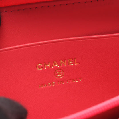 ココマーク ラウンドファスナー財布 キャビアスキン ピンク ゴールド金具 シャネル 財布・小物 CHANEL