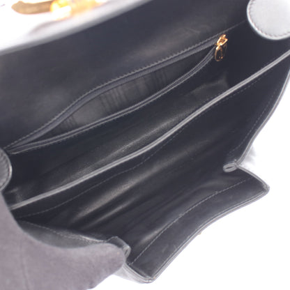 パンテール ショルダーバッグ レザー ブラック カルティエ