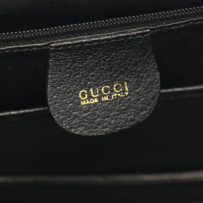 バンブー 2WAY ハンドバッグ レザー ブラック グッチ