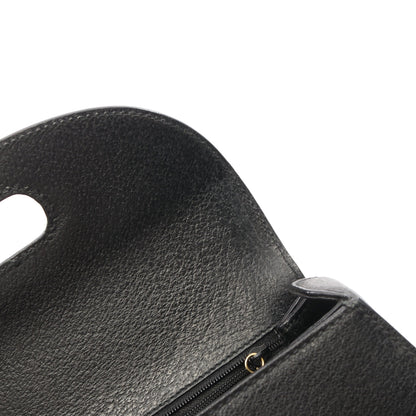 バンブー 2WAY ハンドバッグ レザー ブラック グッチ