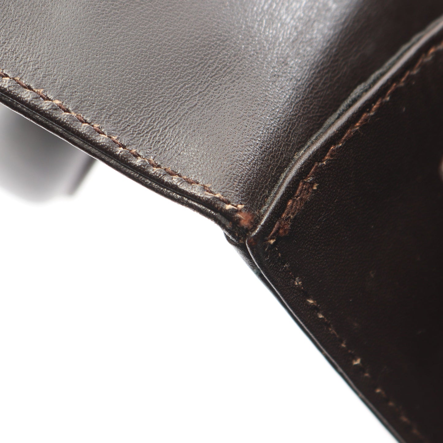 ガンチーニ 2WAY ハンドバッグ レザー ダークブラウン サルヴァトーレフェラガモ