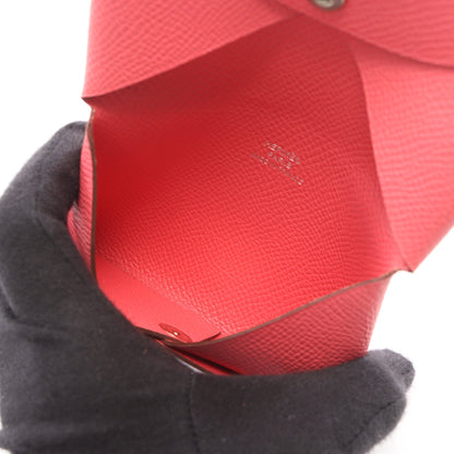 カルヴィ ローズアザレ コインケース ヴォーエプソン ピンク シルバー金具 X刻印 エルメス