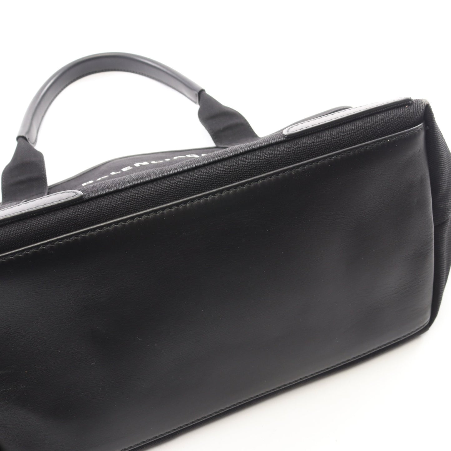 NAVY CABAS S ネイビーカバ ハンドバッグ トートバッグ キャンバス レザー ブラック バレンシアガ