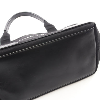 NAVY CABAS S ネイビーカバ ハンドバッグ トートバッグ キャンバス レザー ブラック バレンシアガ