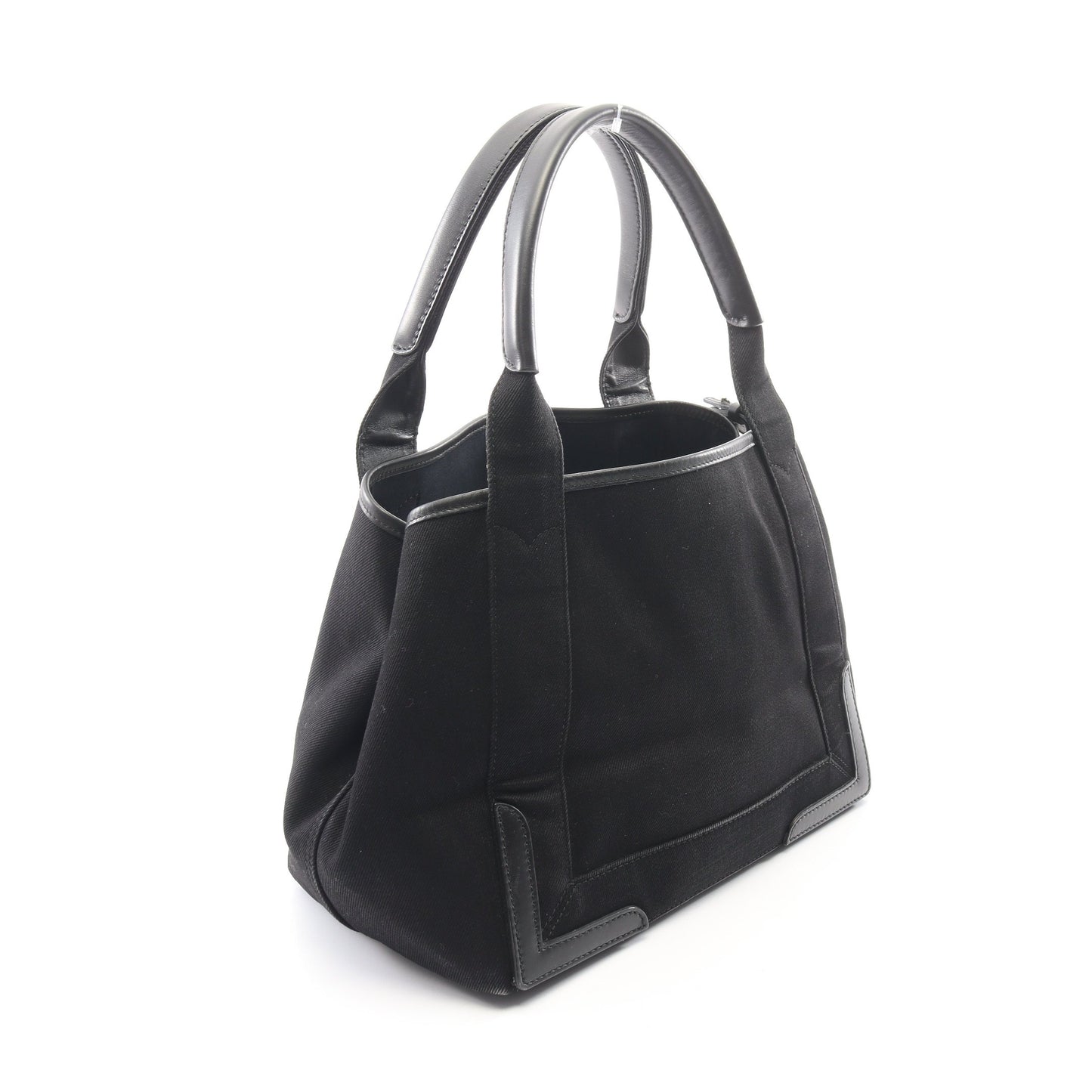 NAVY CABAS S ネイビーカバ ハンドバッグ トートバッグ キャンバス レザー ブラック バレンシアガ