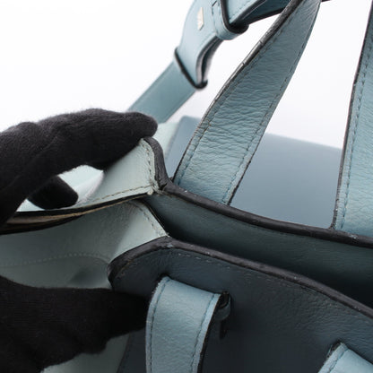 HAMMOCK SMALL ハンモック スモール 2WAY ハンドバッグ レザー ライトブルー ブルーグレー ロエベ