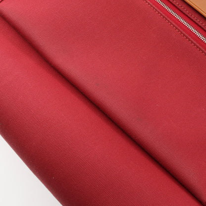 エールバッグジップPM ルビー ナチュラル 2WAY ハンドバッグ ヴァッシュハンター トワルオフィシエ ボルドー ブラウン シルバー金具 T刻印 エルメス