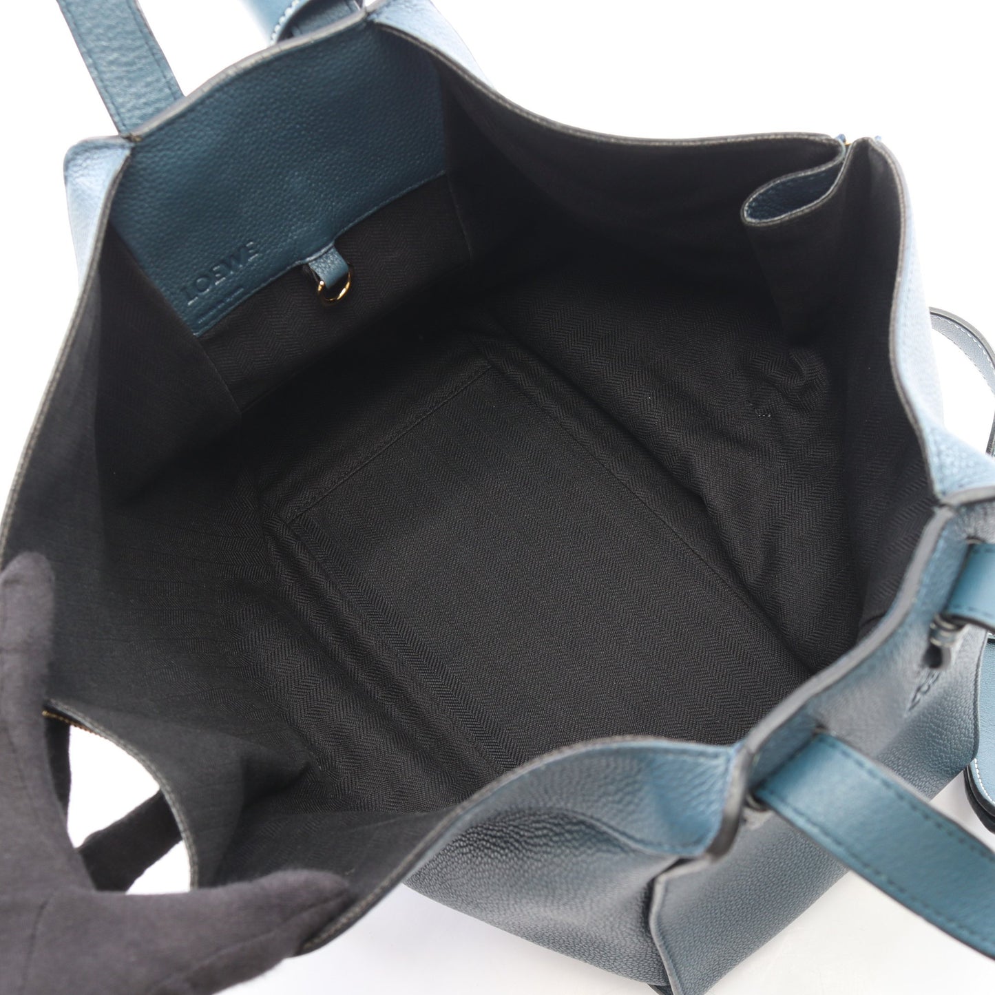 HAMMOCK SMALL ハンモック スモール 2WAY ハンドバッグ レザー ブルー ロエベ