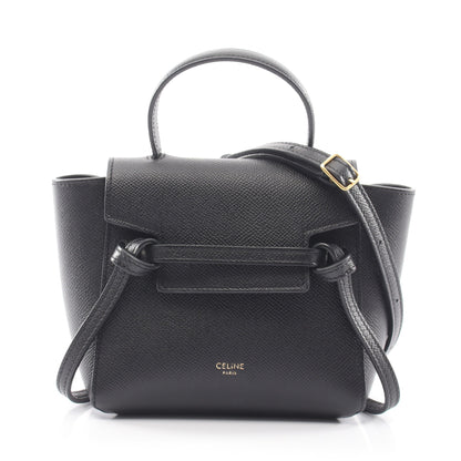 PICO BELT BAG ピコ ベルトバッグ 2WAY ハンドバッグ レザー ブラック セリーヌ