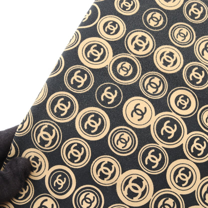 ココマーク ハンドバッグ コットン レザー ブラック ベージュ ゴールド金具 シャネル