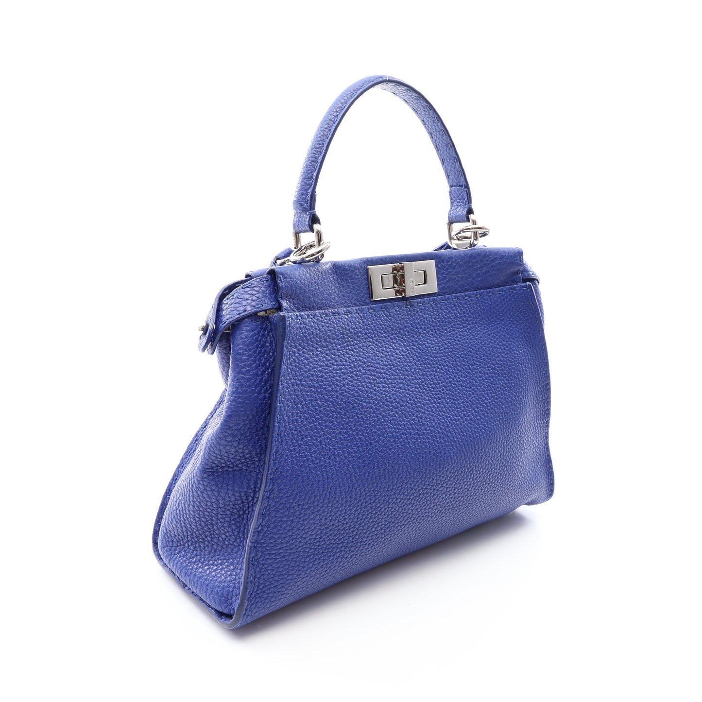 セレリア ピーカブー レギュラー 2WAY ハンドバッグ レザー ブルー フェンディ バッグ FENDI