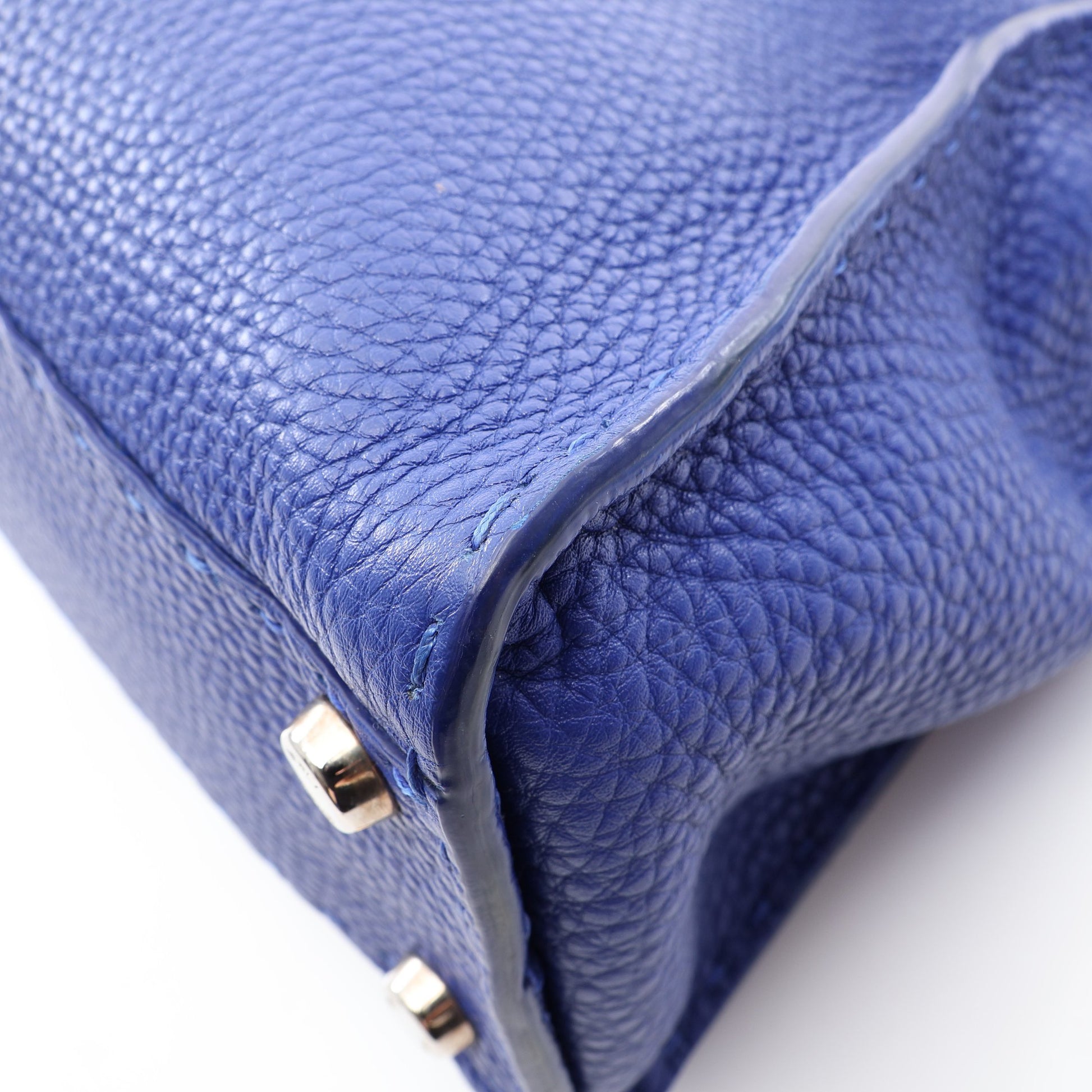 セレリア ピーカブー レギュラー 2WAY ハンドバッグ レザー ブルー フェンディ バッグ FENDI