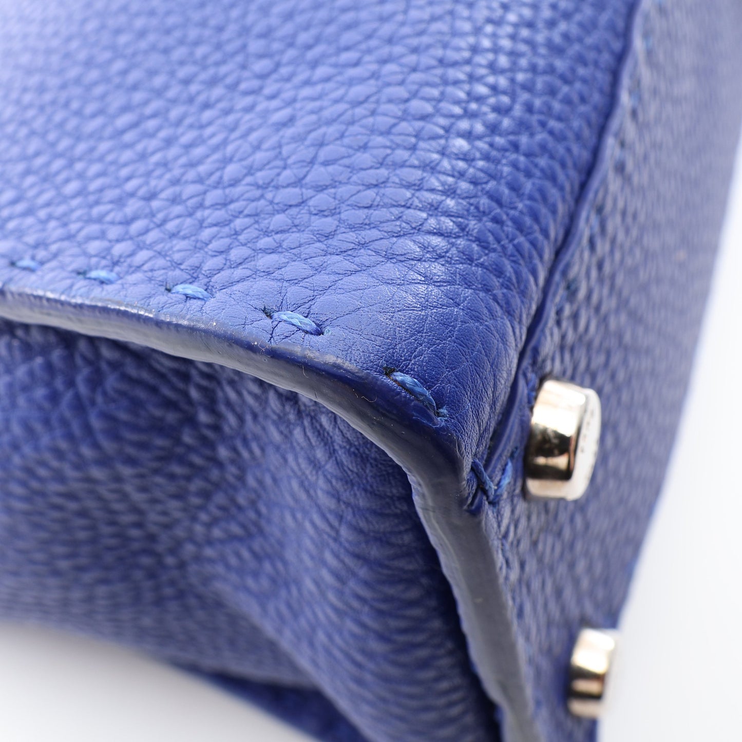 セレリア ピーカブー レギュラー 2WAY ハンドバッグ レザー ブルー フェンディ バッグ FENDI