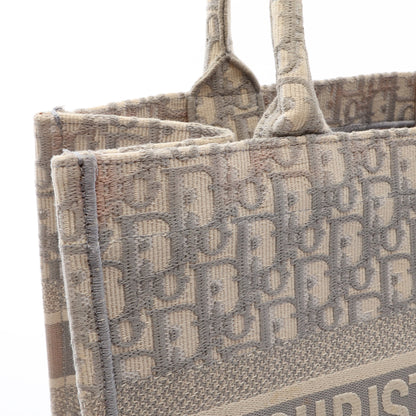 BOOK TOTE ブックトート ミディアム ハンドバッグ トートバッグ キャンバス グレー アイボリー クリスチャンディオール