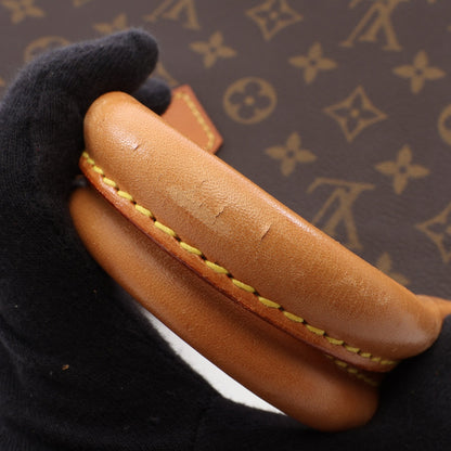 サックプラ モノグラム ハンドバッグ トートバッグ PVC レザー ブラウン ルイヴィトン