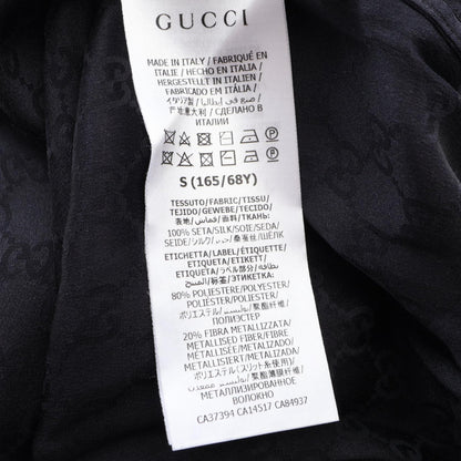 GG柄 パンツ シルク ブラック グッチ ボトムス GUCCI